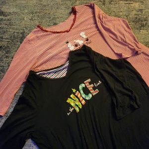 Two pairs of Christmas Nightgowns!